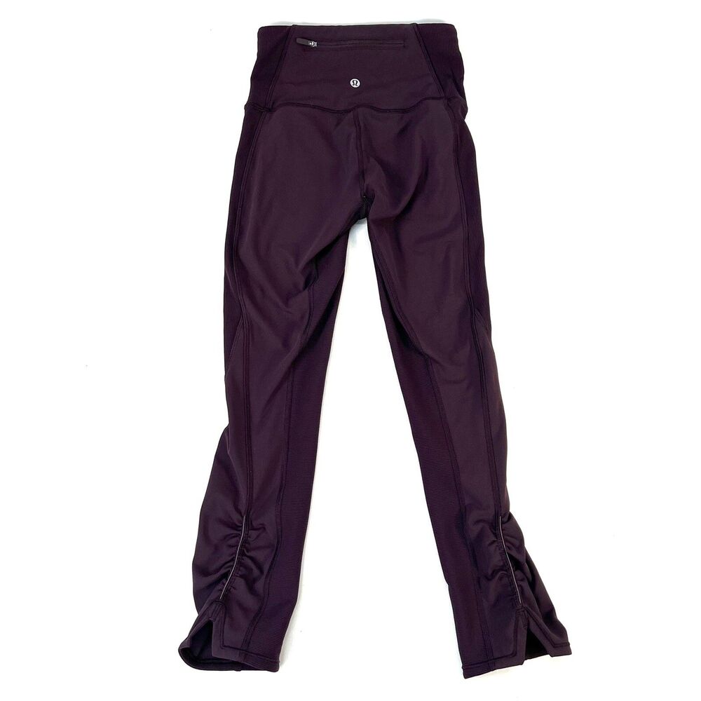 Lululemon On Your Mark Crop Size 2 (23” Inseam) Black Cherry (Burgundy) W6AJFS
